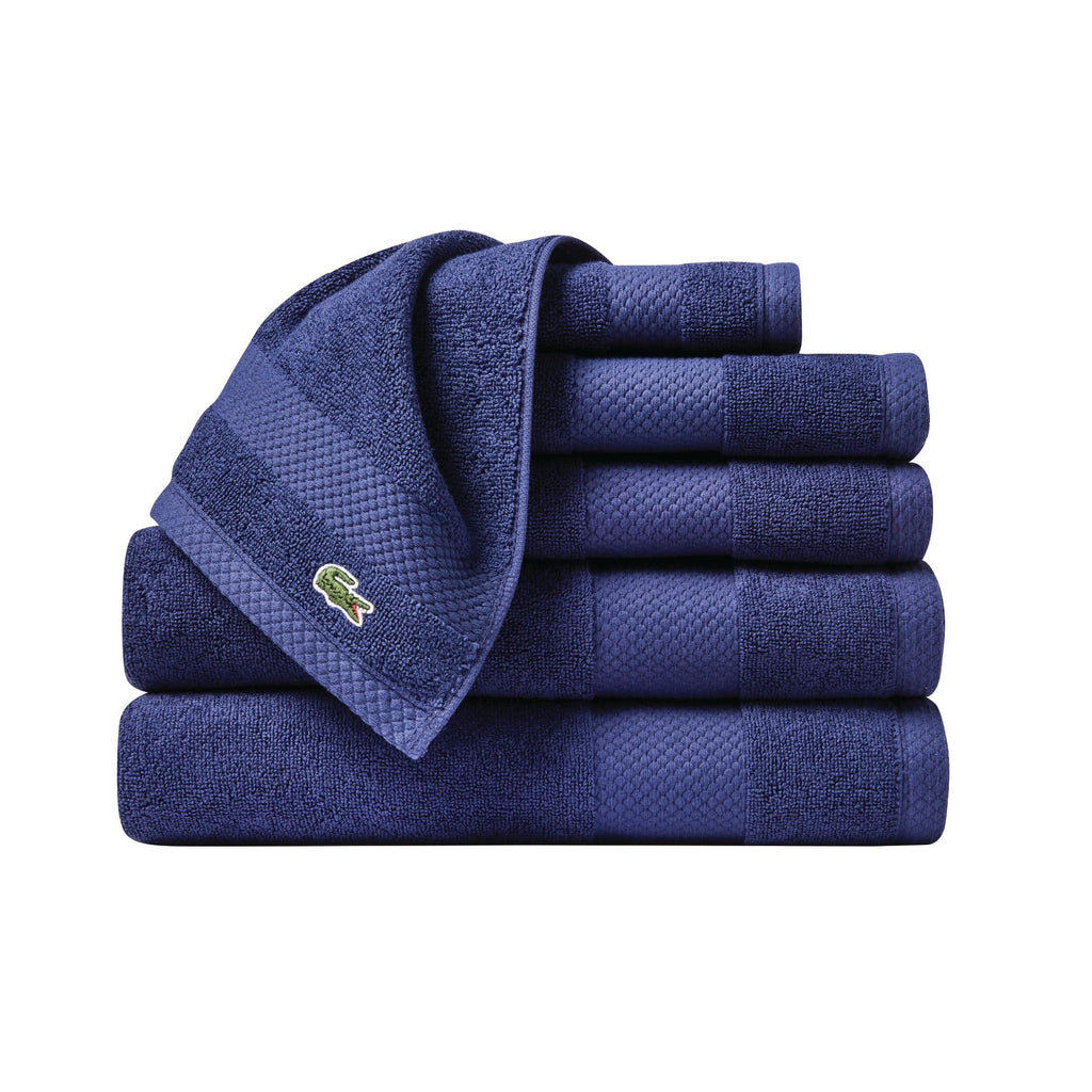 Lacoste Heritage 100% Supima Cotton Bath Towel 30" x 54", Celestial