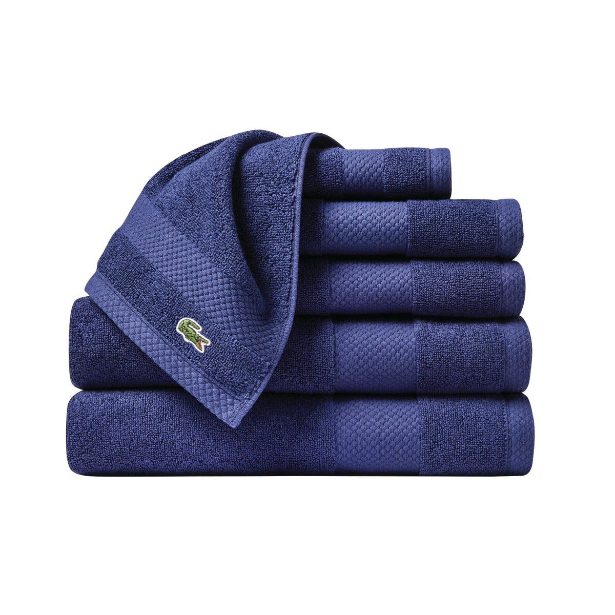 Lacoste Heritage 100% Supima Cotton Bath Towel 30" x 54", Celestial
