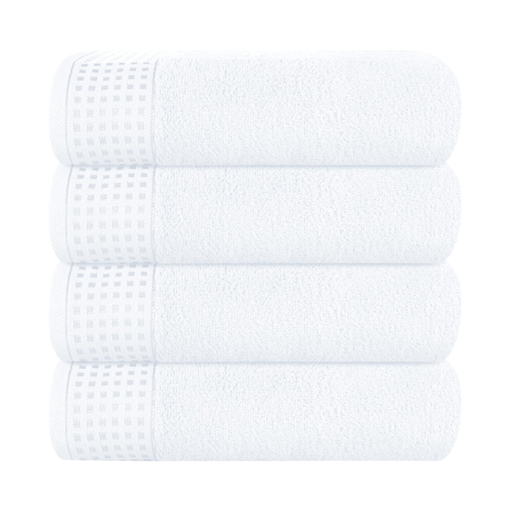 GLAMBURG 100% Cotton 2 Pack Oversized Bath Towel Set 28x55 Inches, Ultra Soft Highly Absorbant Compact Quickdry & Lightweight Large Bath Towels, Ideal for Gym Travel Camp Pool - Black