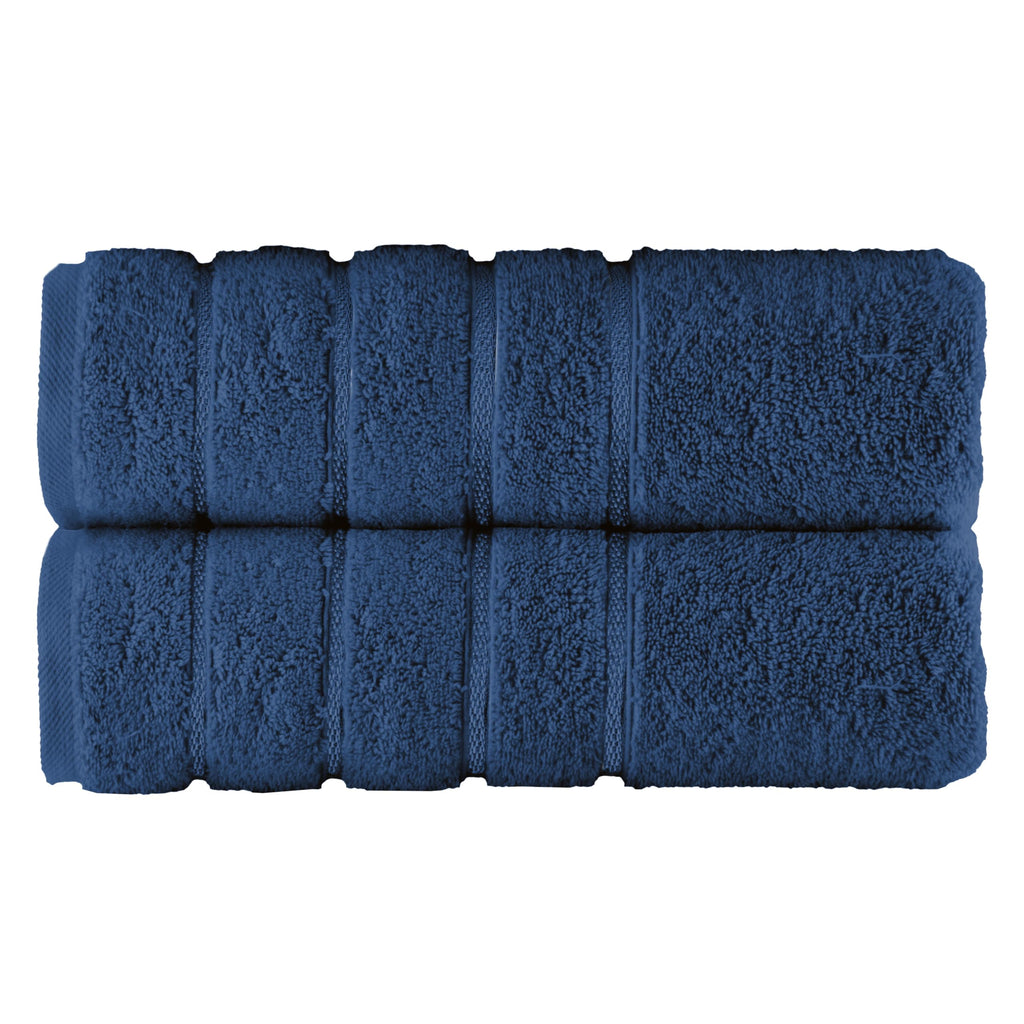 Elegant Comfort 4 Lines Viscose Stripe 6-Piece Premium Towel Set - 100% Turkish Cotton High Absorbent Luxury Bathroom Towels – Includes 2 Washcloths, 2 Hand Towels and 2 Bath Towels Set, Gold