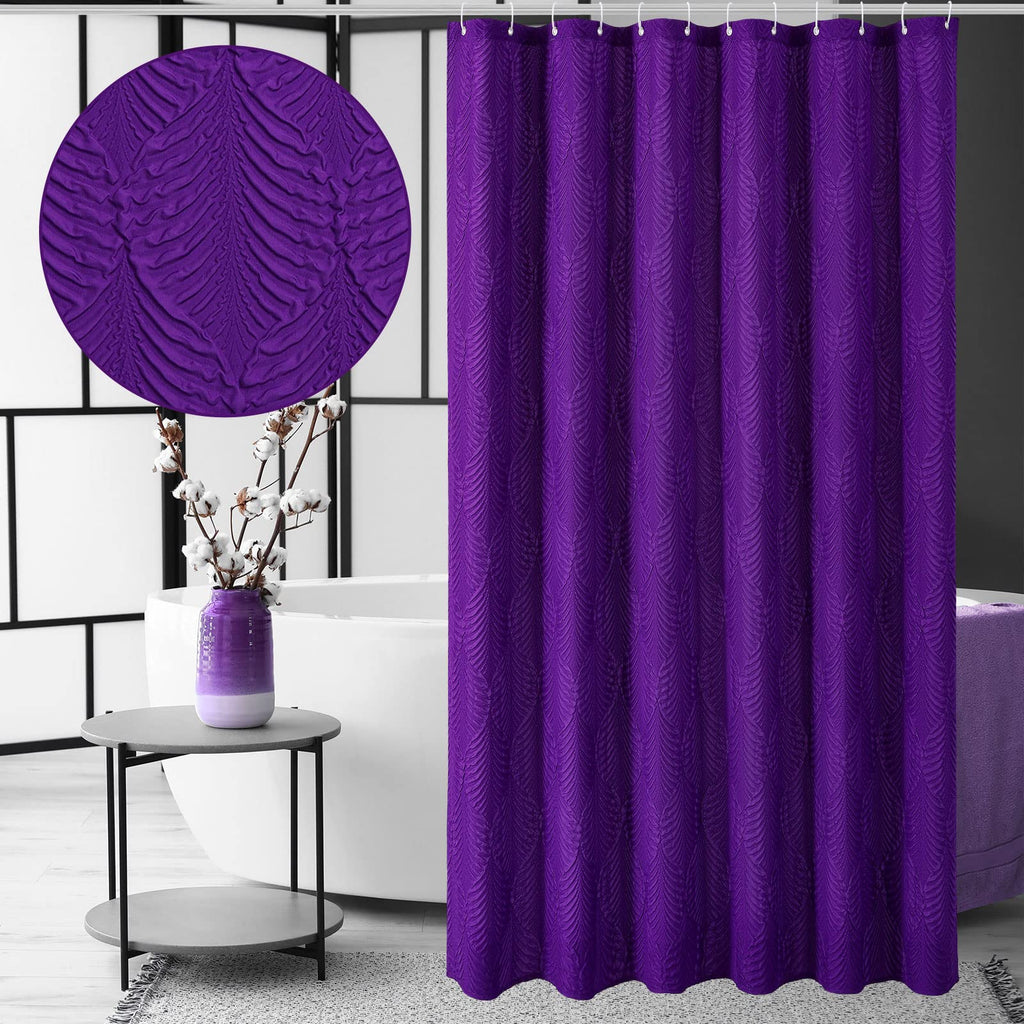 Gibelle Fog Blue Shower Curtain for Bathroom, Farmhouse Bath Curtain 72x72
