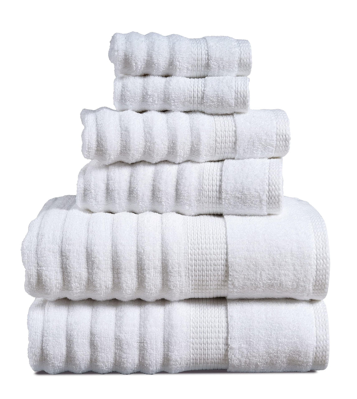 LANE LINEN Bath Towel Set Absorbent Quick Dry 100% Cotton - Wishful Mauve
