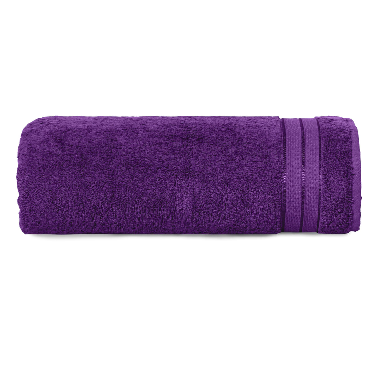 Elegant Comfort Luxury 6-Piece Towel Set, Premium Soft 100% Turkish Cotton, Three Line Popcorn Design 2 Bath Towels, 2 Hand Towels and 2 Washcloths Towel Set-Quick-Drying and Absorbent, Vibrant Orange
