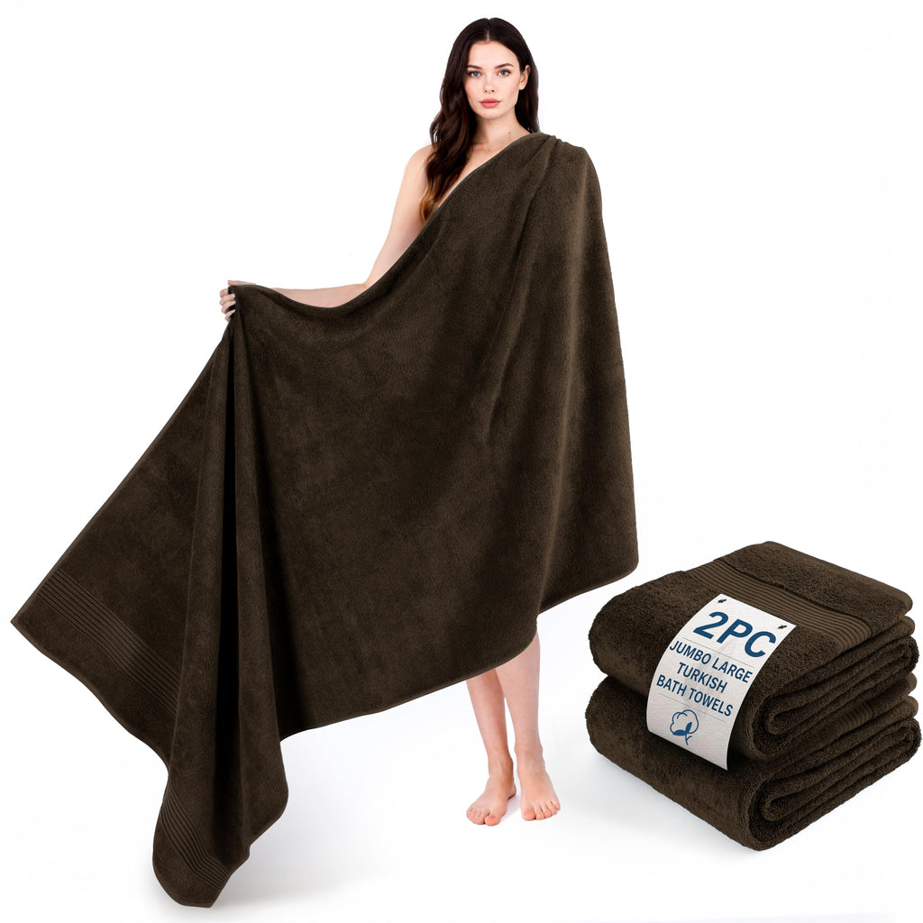 Cotton Paradise 100% Cotton Turkish Towel Set, Soft Absorbent Quick Dry, 6 Piece Towel Set, Navy Blue