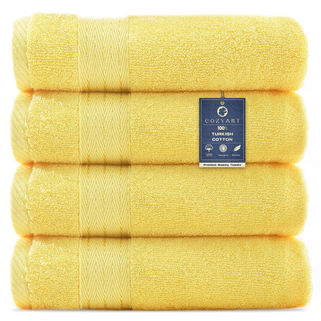 COZYART Luxury Bath Towel Set 6 Pcs, Burnt Orange 100% Turkish Cotton