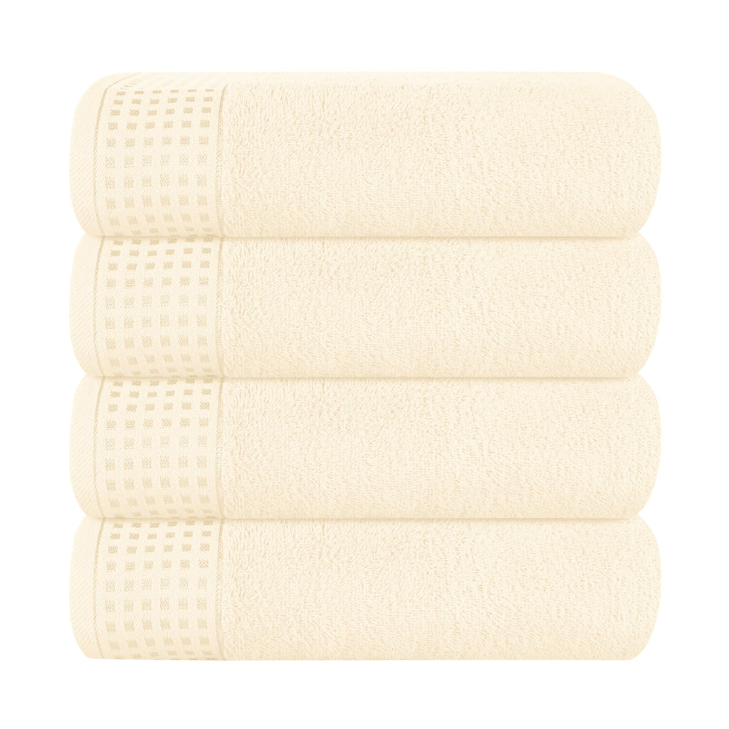 GLAMBURG 100% Cotton 2 Pack Oversized Bath Towel Set 28x55 Inches, Ultra Soft Highly Absorbant Compact Quickdry & Lightweight Large Bath Towels, Ideal for Gym Travel Camp Pool - Black