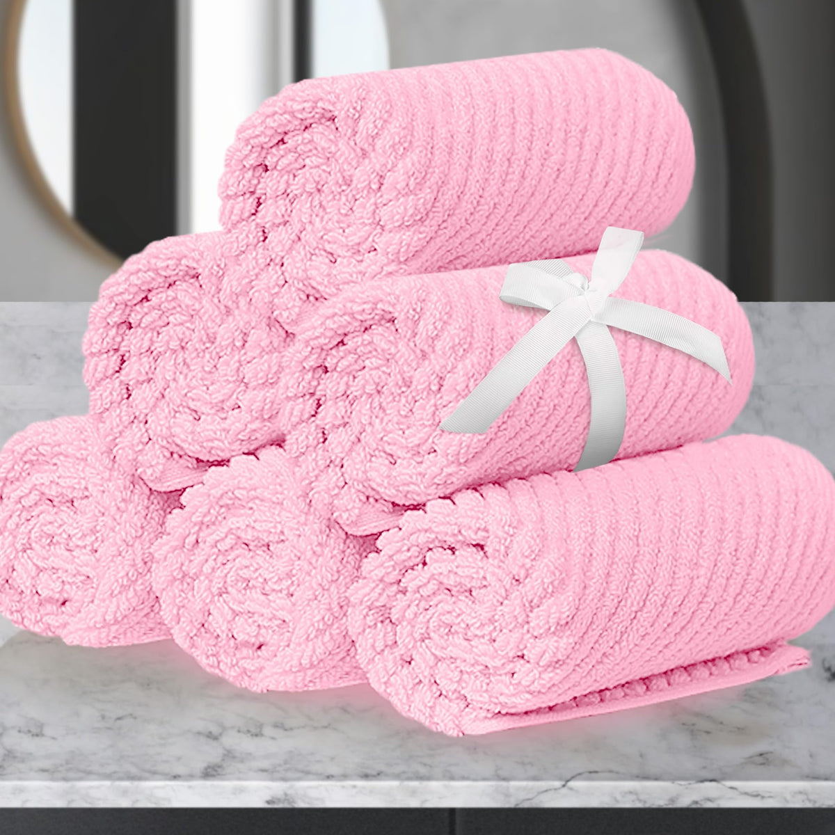 VOOVA & MOVAS Hand Towels for Barthroom, 18x28 in, Soft, Deep Turquoise