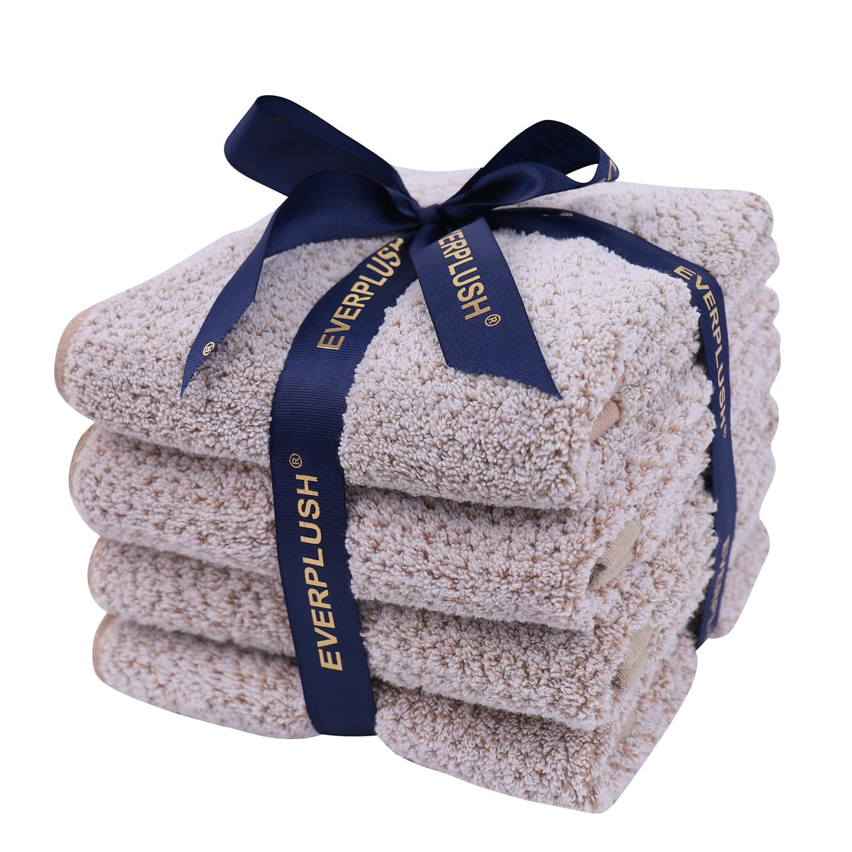Everplush 4-Piece Premium Hand Towel Sets: Super-Soft, Highly Absorbent & Quick Drying Bathroom Towels – Versatile for Hotel, Bathroom, Shower, Spa, 16x30 Inches(Charcoal, 16" x 30")