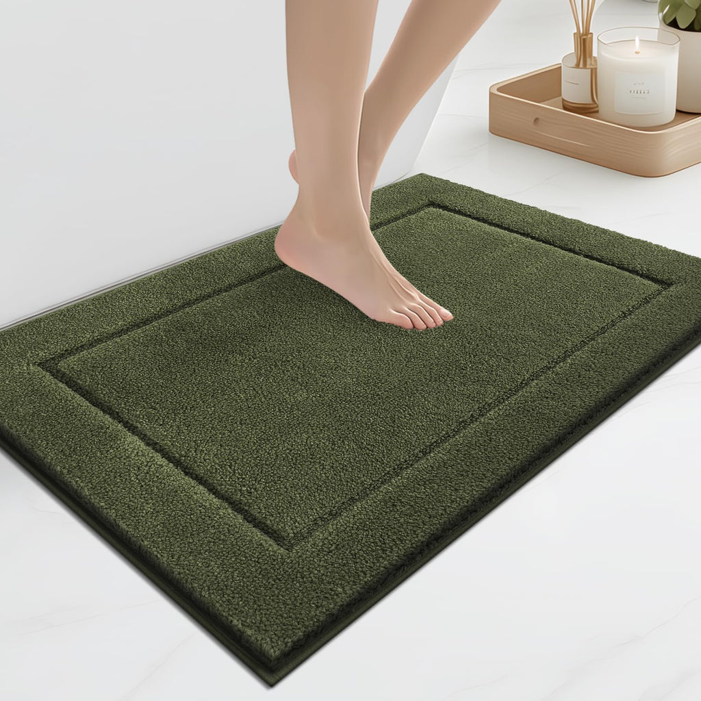 anllugs Bathroom Rugs, Non-Slip Bath Runner Rugs, 30" x 84", Beige