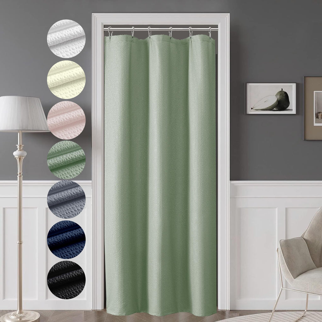 OVZME Berry Cute Shower Curtain, Embossed Textured Fabric Shower Curtain for Bathroom - Soft Cloth & Hotel Spa Luxury, Water Repellent, Machine Washable Shower Curtain, 72X72, Lemon Yellow