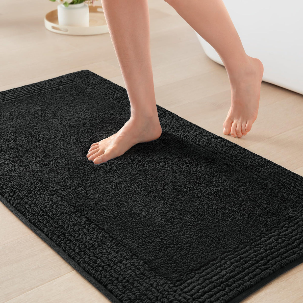 Madison Park Splendor Reversible 100% Cotton Bath Rug, 24 x 36, White