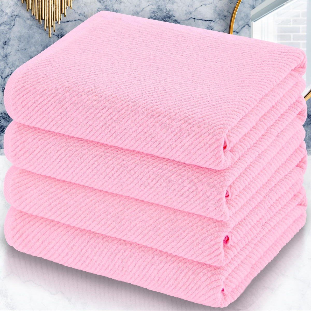 VOOVA & MOVAS Hand Towels for Barthroom, 18x28 in, Soft, Deep Turquoise