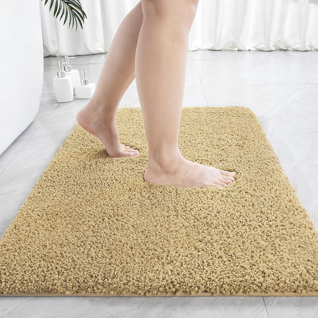 LOCHAS Bathroom Rug Runner 24x60 Inch, Bath Rugs Non Slip, Grey