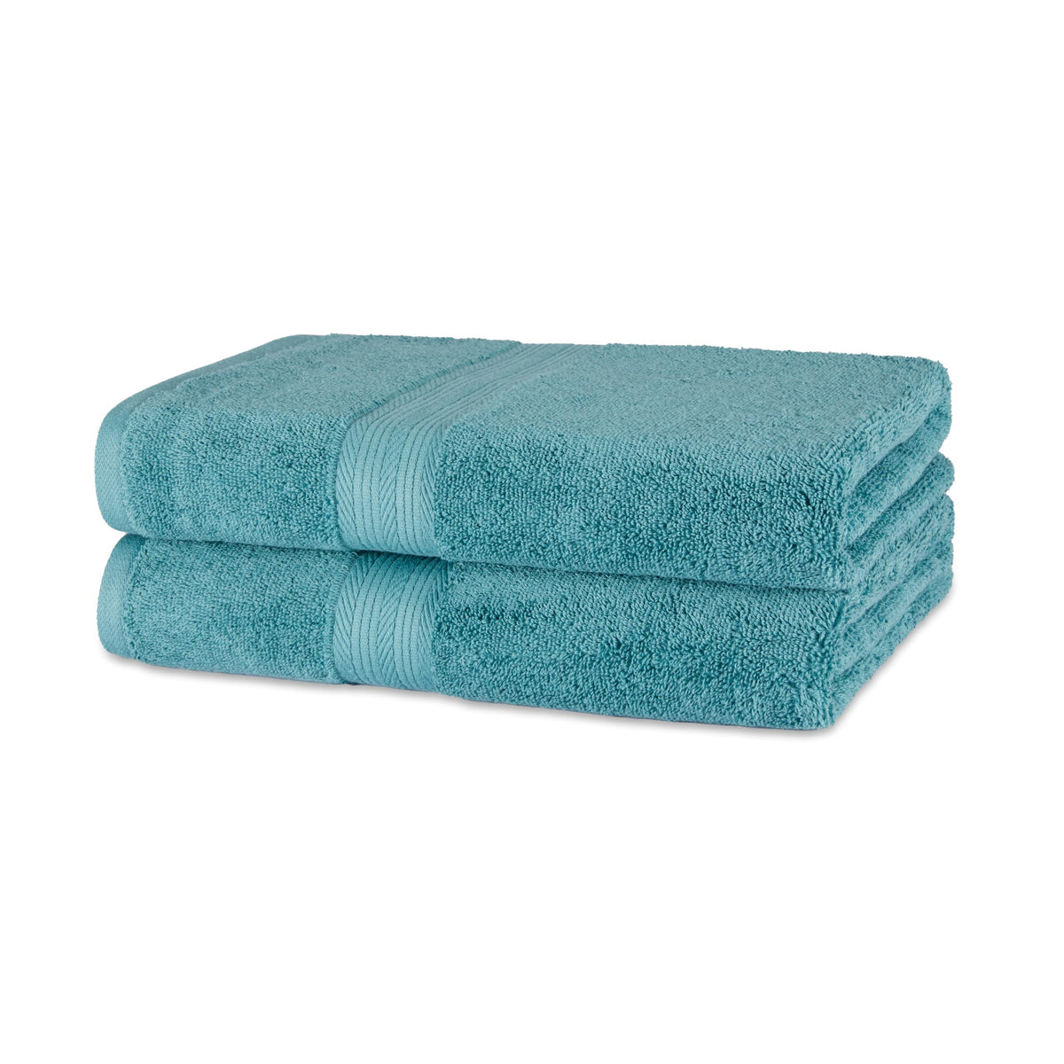 Amazon Basics 6-Piece Fade-Resistant 100% Cotton Towel Set for Bathroom, Soft and Absorbent, 2 Bath Towels, 2 Hand Towels, 2 Washcloths, Gray