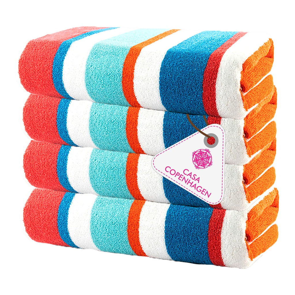 CASA COPENHAGEN 6pcs Bathroom Towel Gift Set, 600GSM, Dark Black
