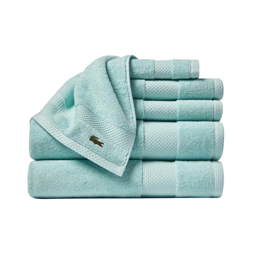 Lacoste Heritage 100% Supima Cotton Bath Towel 30" x 54", Celestial