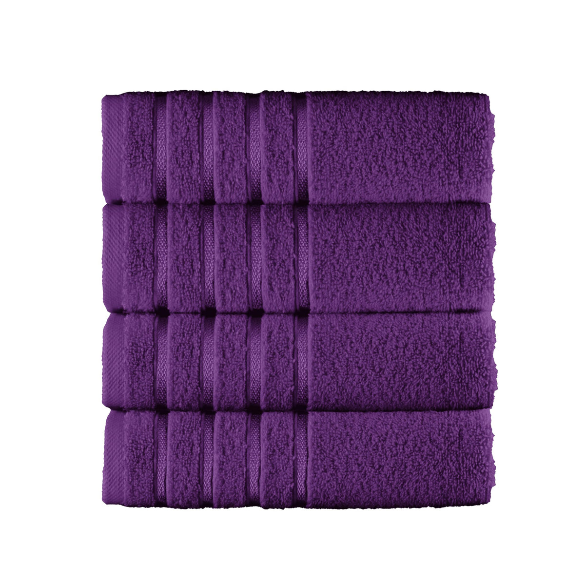 Elegant Comfort 4 Lines Viscose Stripe 6-Piece Premium Towel Set - 100% Turkish Cotton High Absorbent Luxury Bathroom Towels – Includes 2 Washcloths, 2 Hand Towels and 2 Bath Towels Set, Gold