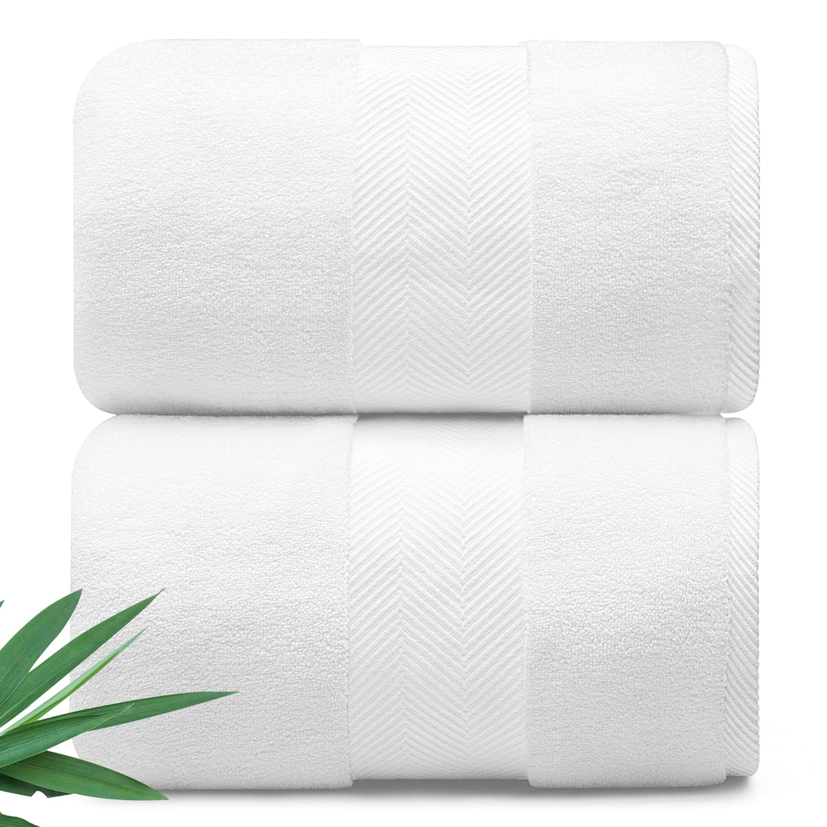 Luxury Viscose from Bamboo Bath Towels, Ultra Soft Set of 6, Eucalyptus