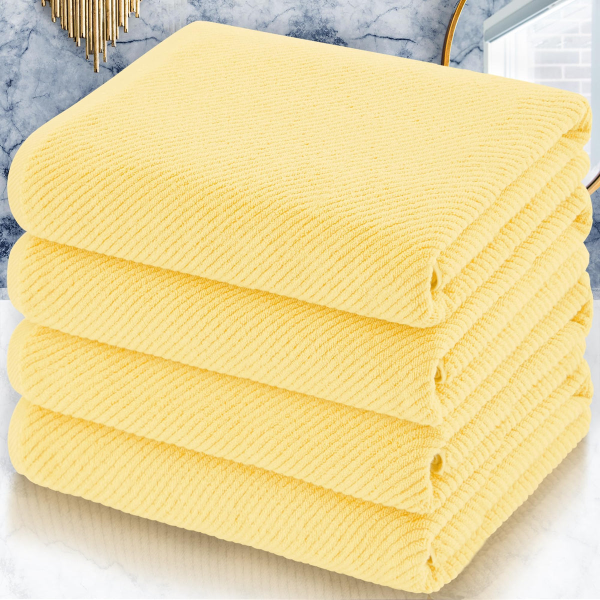 VOOVA & MOVAS Hand Towels for Barthroom, 18x28 in, Soft, Deep Turquoise