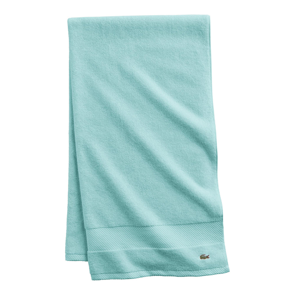 Lacoste Heritage 100% Supima Cotton Bath Towel 30" x 54", Celestial