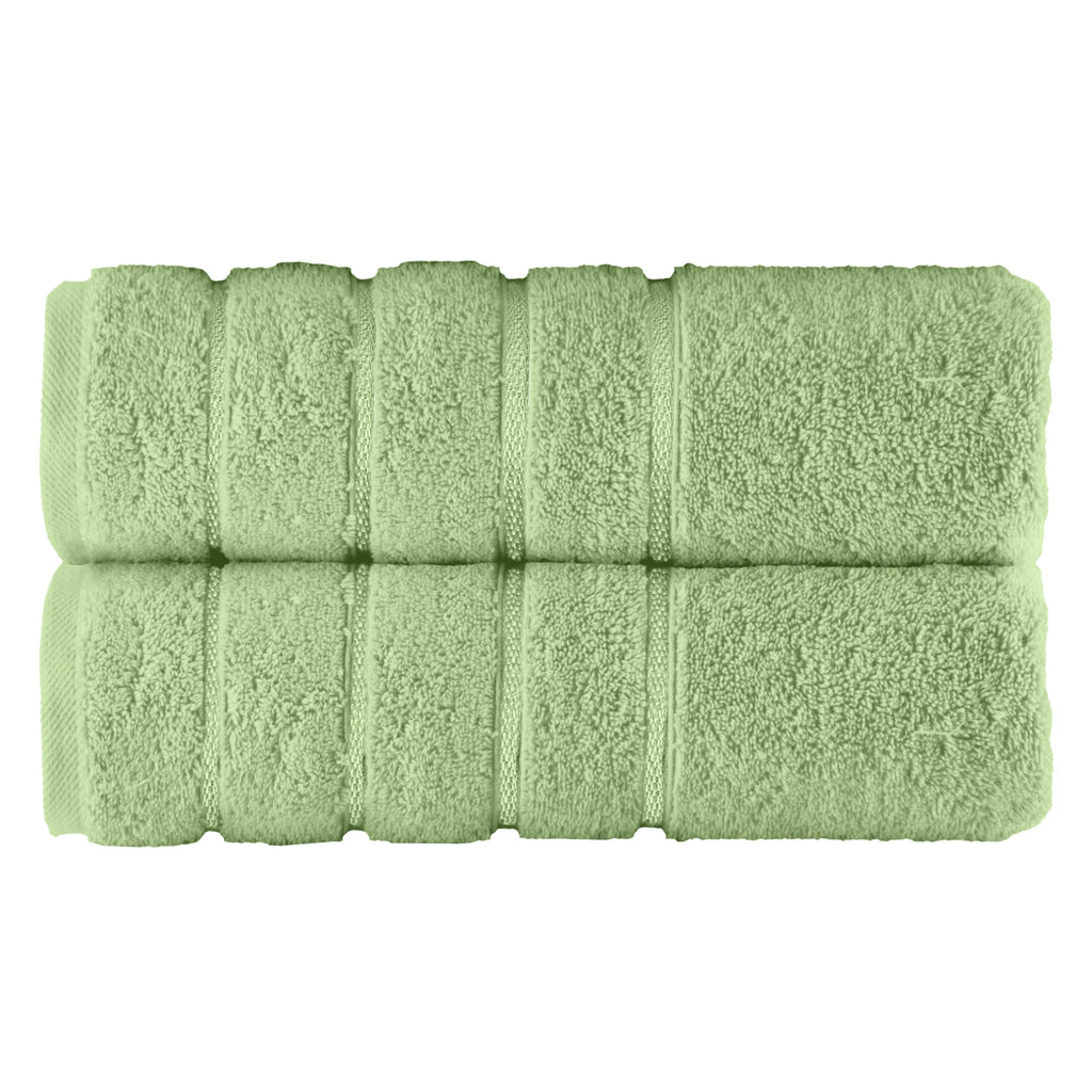 Elegant Comfort 4 Lines Viscose Stripe 6-Piece Premium Towel Set - 100% Turkish Cotton High Absorbent Luxury Bathroom Towels – Includes 2 Washcloths, 2 Hand Towels and 2 Bath Towels Set, Gold