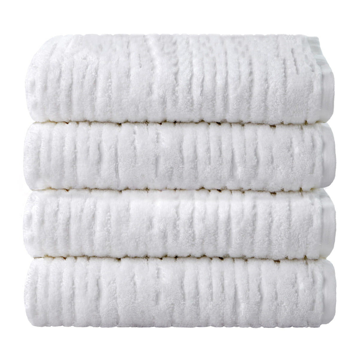 SKL Home CloudSoft Bath Towel Set, 6-Piece, 100% Cotton Luxury, Oatmeal