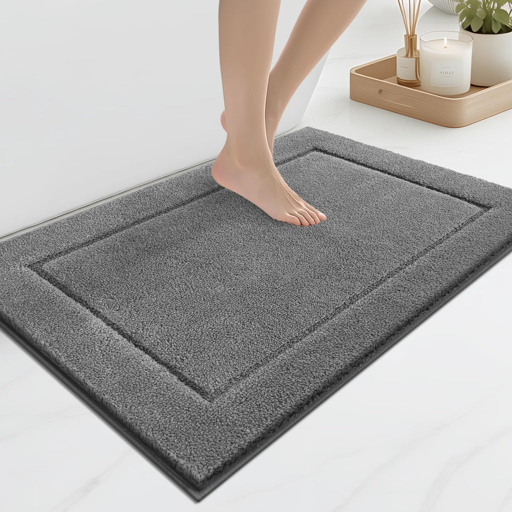 anllugs Bathroom Rugs, Non-Slip Bath Runner Rugs, 30" x 84", Beige