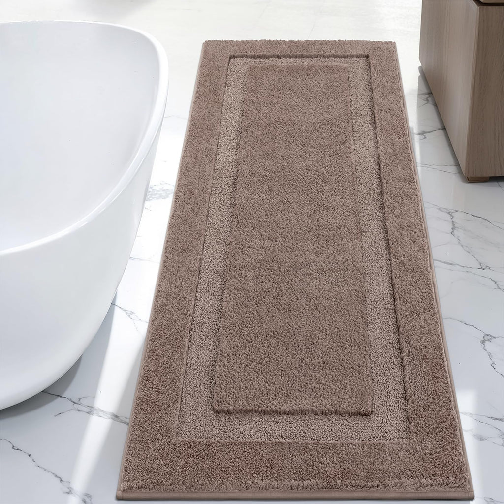SHACOS Extra Soft Large Long Bathroom Runner Rug 60x24, White