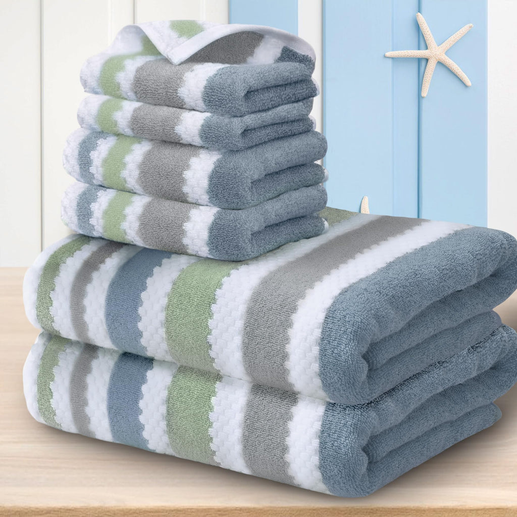 VOOVA & MOVAS Hand Towels for Barthroom, 18x28 in, Soft, Deep Turquoise