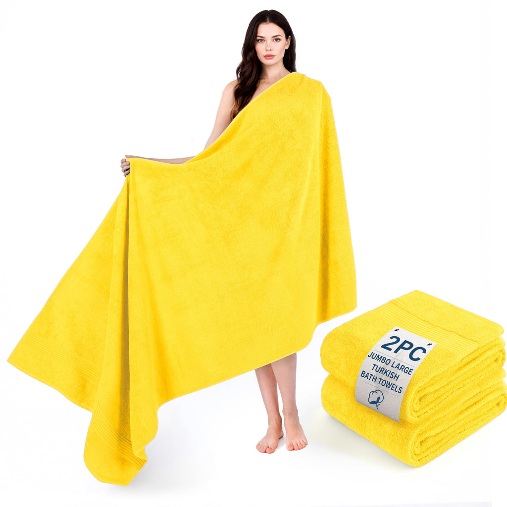 Cotton Paradise 100% Cotton Turkish Towel Set, Soft Absorbent Quick Dry, 6 Piece Towel Set, Beige