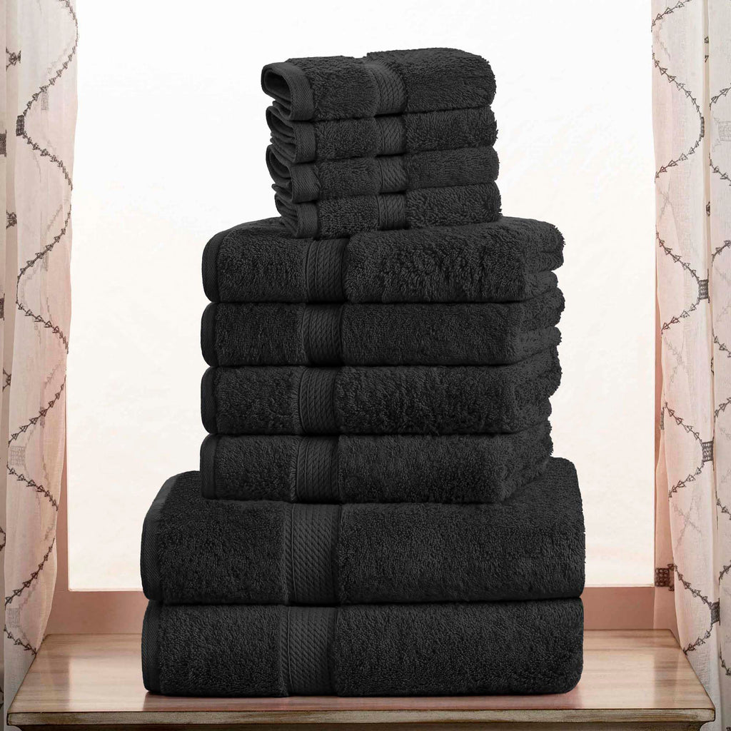 SUPERIOR Egyptian Cotton Plush & Absorbent, Hand Towel Set of 4, Cream