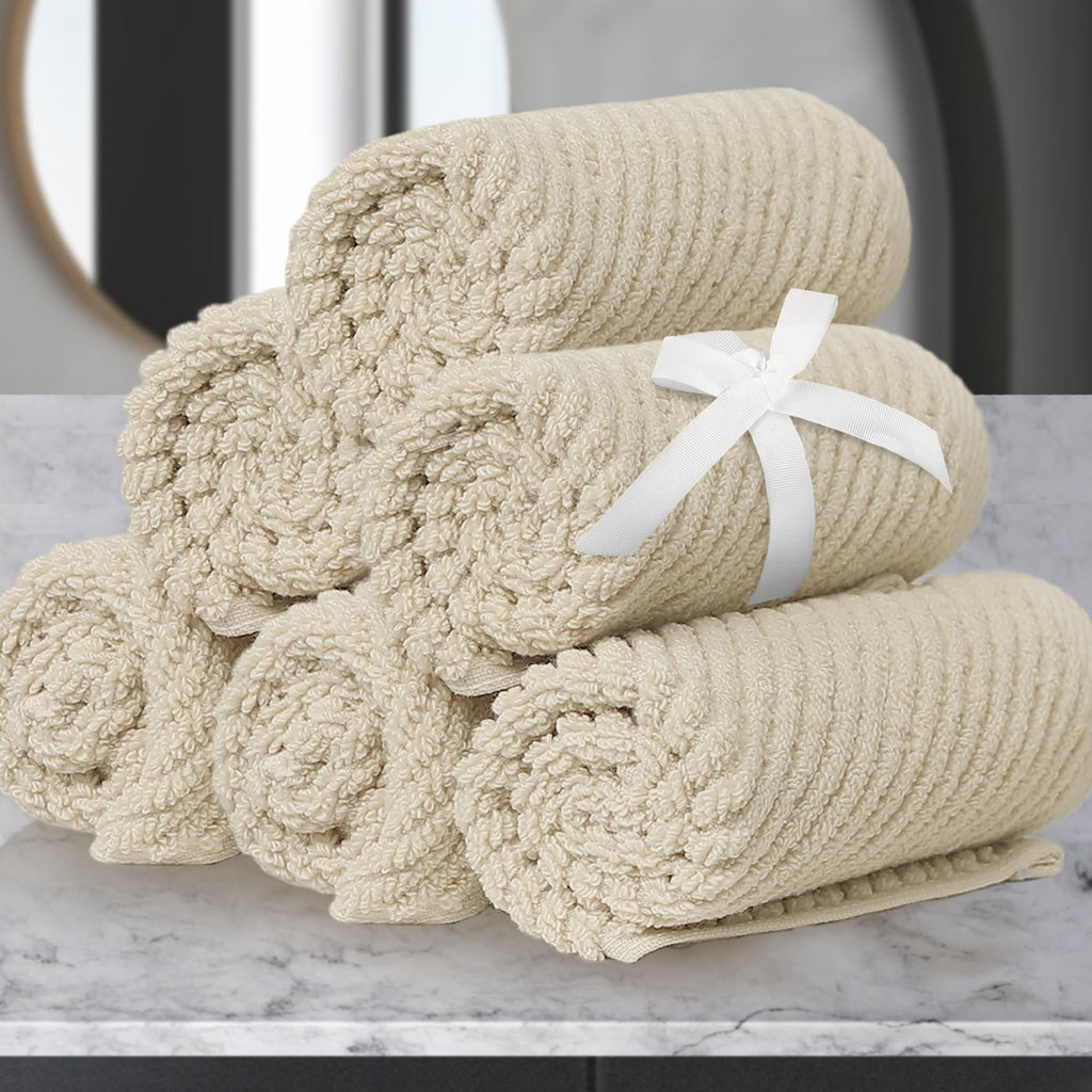 VOOVA & MOVAS Hand Towels for Barthroom, 18x28 in, Soft, Deep Turquoise