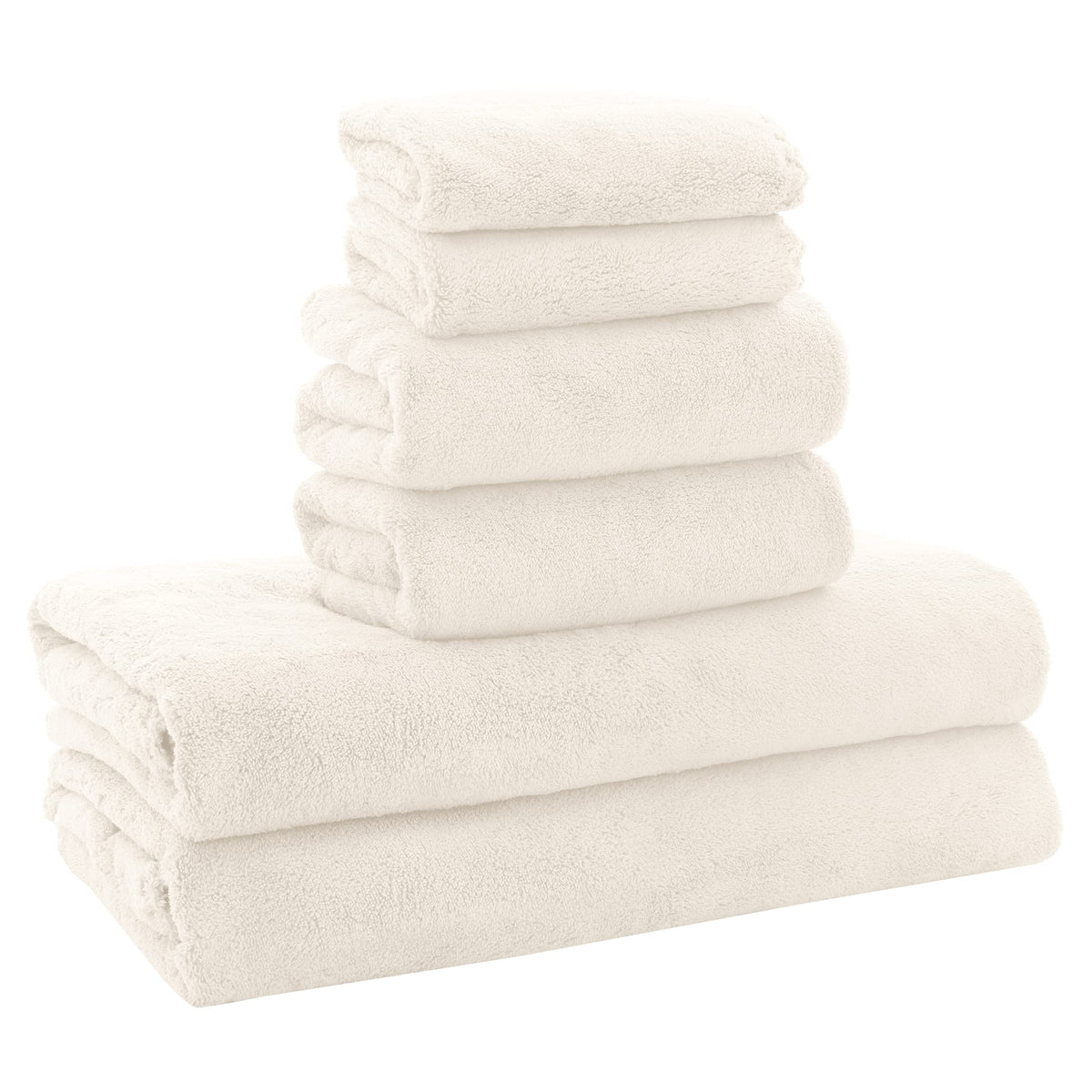 MOONQUEEN Ultra Soft Towel Set - Quick Drying - 2 Bath Towels 2 Hand Towels 2 Washcloths - Microfiber Coral Velvet Highly Absorbent Towel for Fitness, Bathroom, Sports, Yoga, Travel (Pink, 6 Pcs)