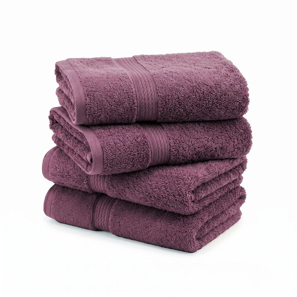 SUPERIOR Egyptian Cotton Plush & Absorbent, Hand Towel Set of 4, Cream