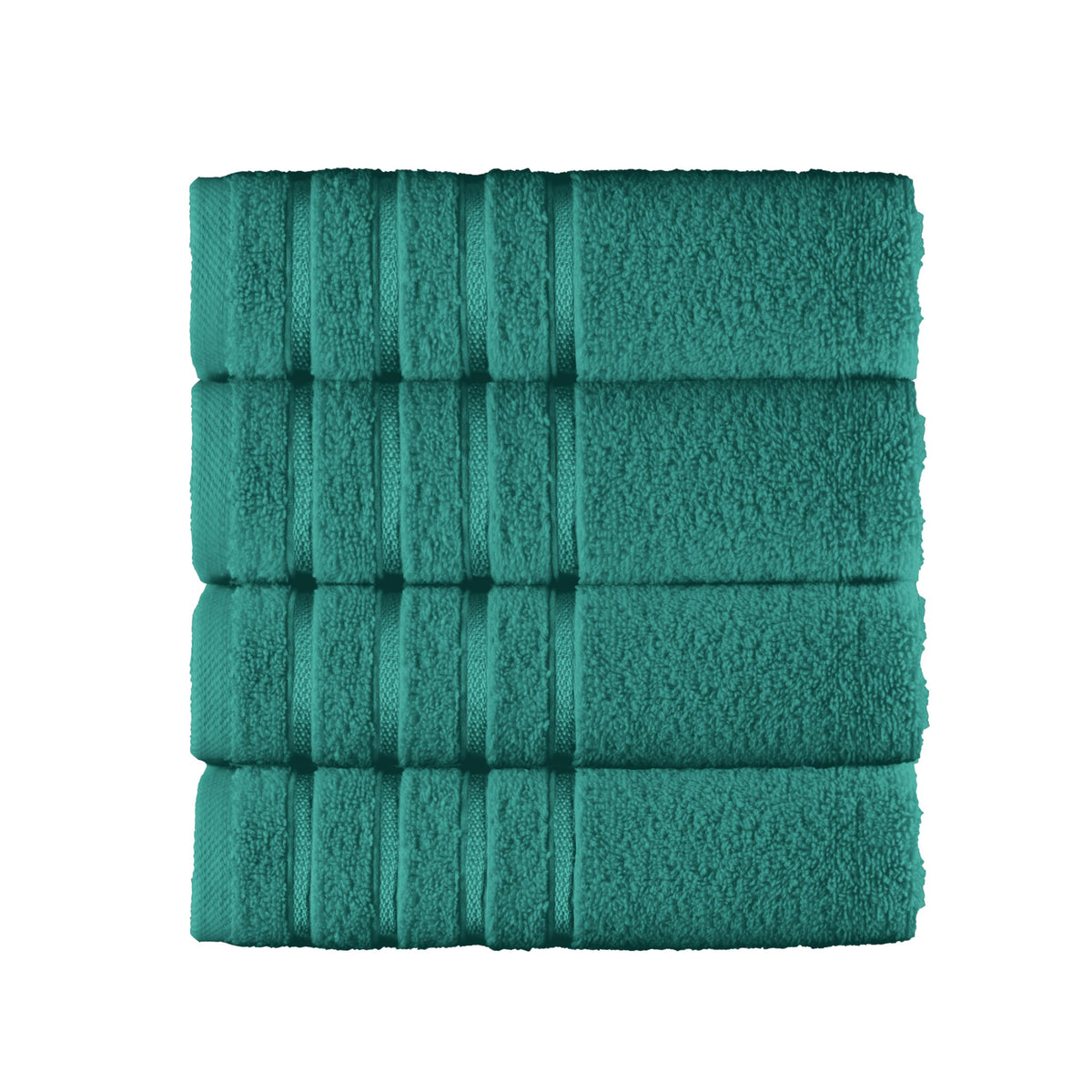 Elegant Comfort 4 Lines Viscose Stripe 6-Piece Premium Towel Set - 100% Turkish Cotton High Absorbent Luxury Bathroom Towels – Includes 2 Washcloths, 2 Hand Towels and 2 Bath Towels Set, Gold