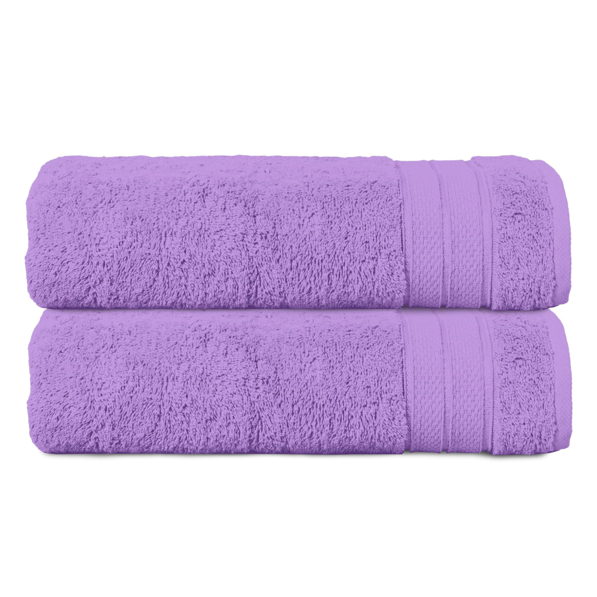 Elegant Comfort Luxury 6-Piece Towel Set, Premium Soft 100% Turkish Cotton, Three Line Popcorn Design 2 Bath Towels, 2 Hand Towels and 2 Washcloths Towel Set-Quick-Drying and Absorbent, Vibrant Orange