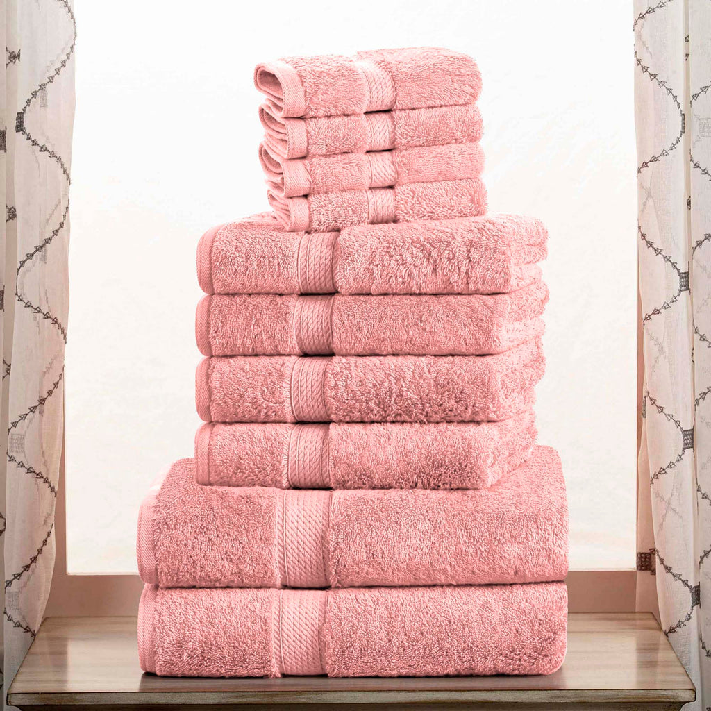 SUPERIOR Egyptian Cotton Plush & Absorbent, Hand Towel Set of 4, Cream