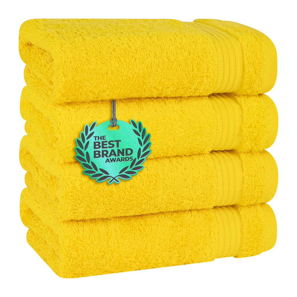 Cotton Paradise 100% Cotton Turkish Towel Set, Soft Absorbent Quick Dry, 6 Piece Towel Set, Navy Blue
