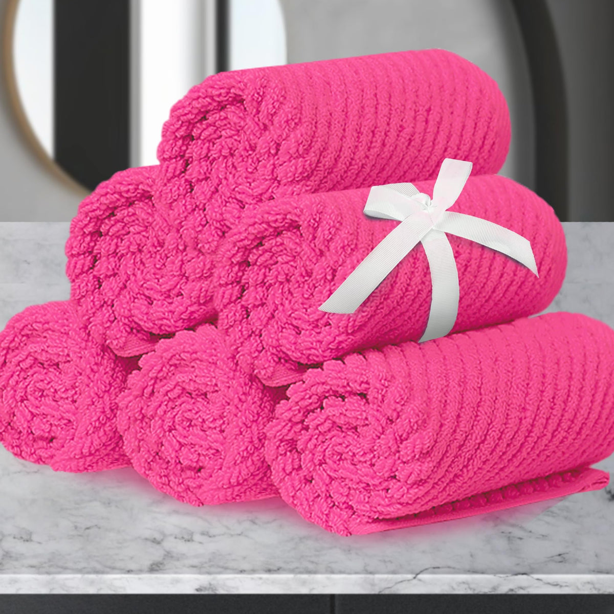 VOOVA & MOVAS Hand Towels for Barthroom, 18x28 in, Soft, Deep Turquoise