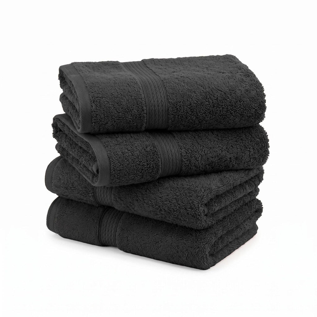 SUPERIOR Egyptian Cotton Plush & Absorbent, Hand Towel Set of 4, Cream