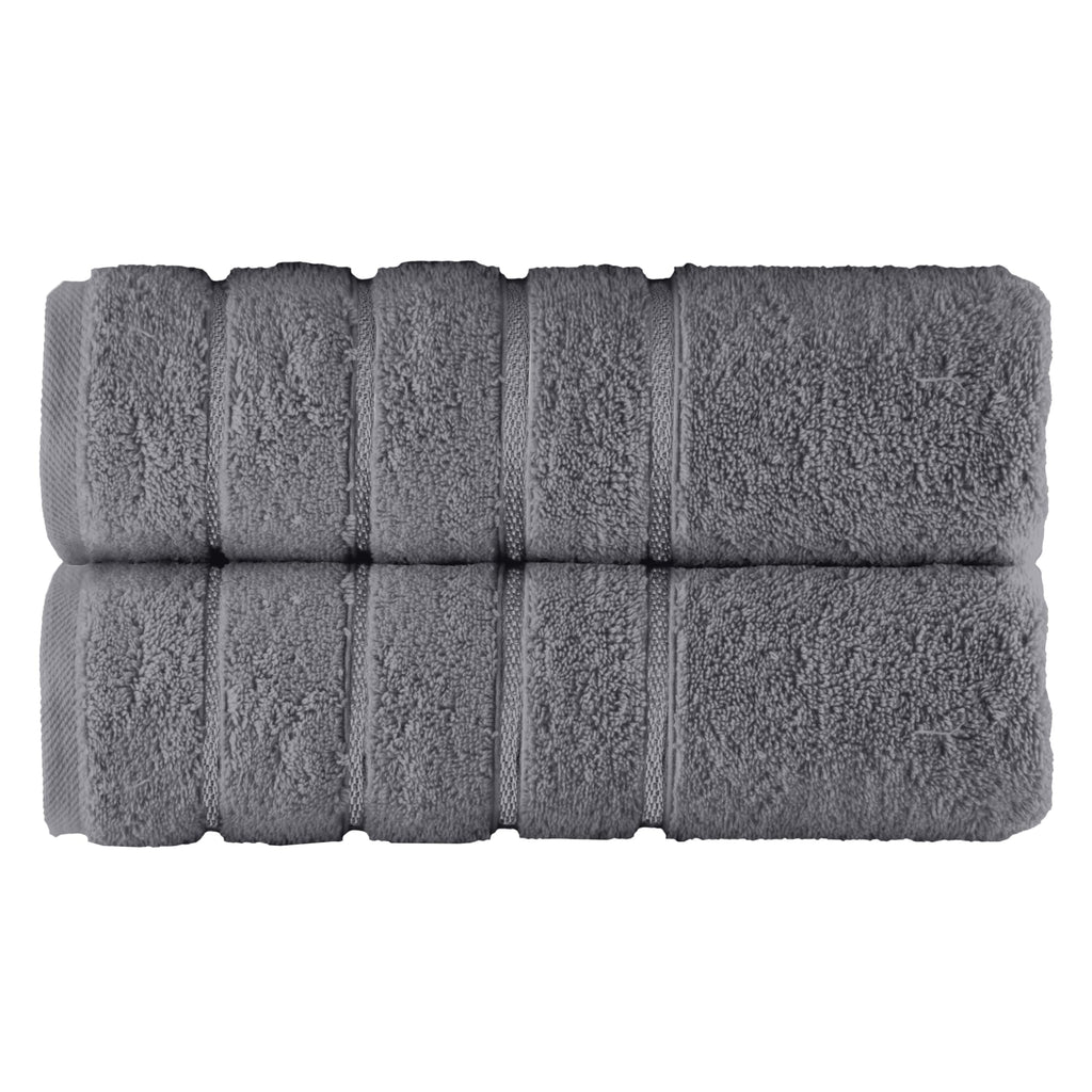 Elegant Comfort 4 Lines Viscose Stripe 6-Piece Premium Towel Set - 100% Turkish Cotton High Absorbent Luxury Bathroom Towels – Includes 2 Washcloths, 2 Hand Towels and 2 Bath Towels Set, Gold