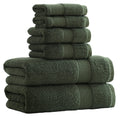 27x55 Bath Towels Set 100 Percent Cotton 650GSM Luxury Super Soft Absorbent Bathroom Towels (Olive Green, Pack of 6)