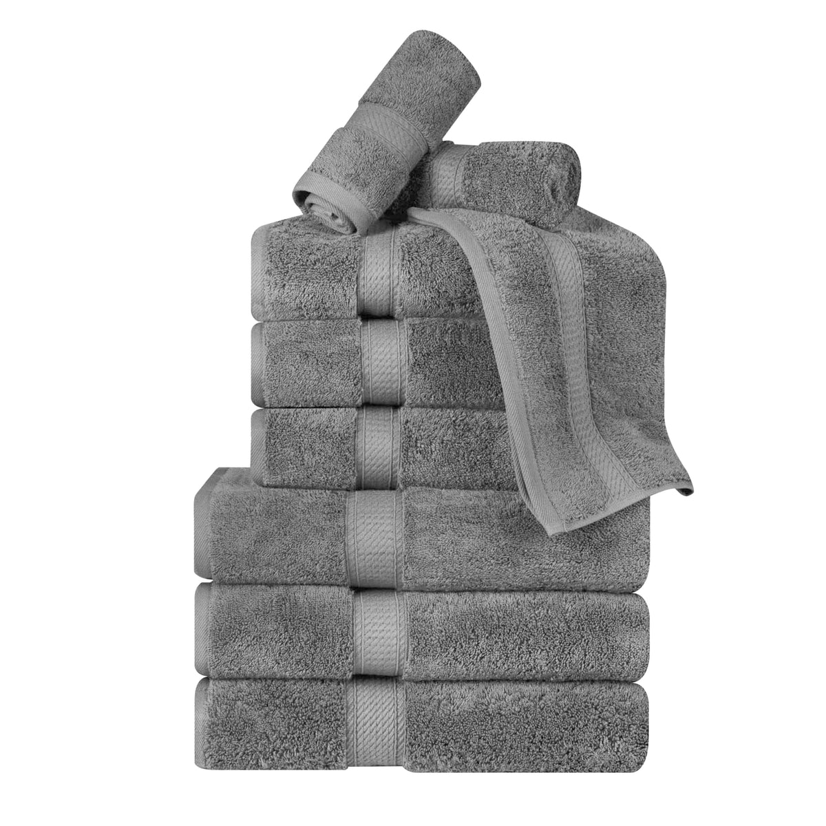SUPERIOR Egyptian Cotton Plush & Absorbent, Hand Towel Set of 4, Cream