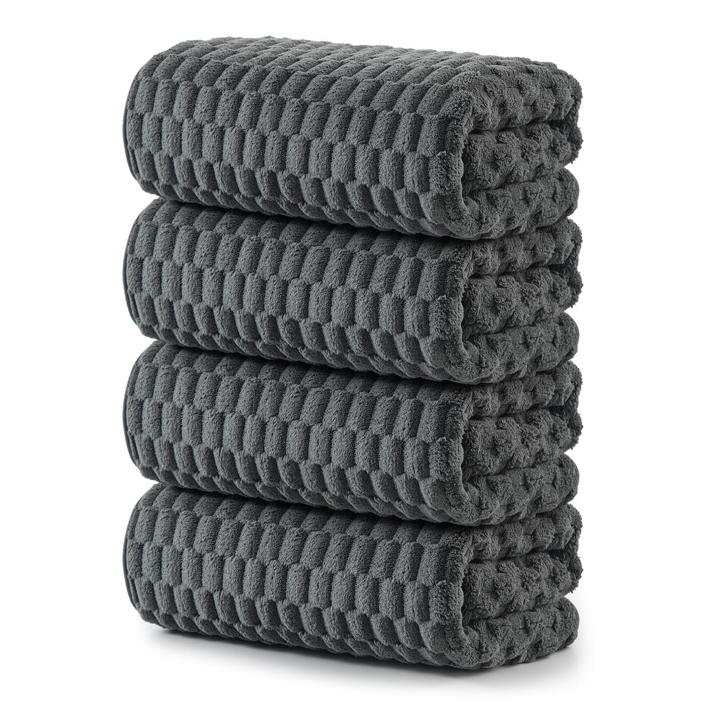 REDKISS 4 Pack Microfiber Bath Towels, Quick Dry, Super Soft, 27"x55"