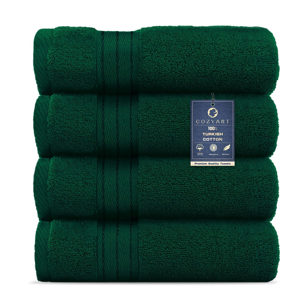 COZYART Luxury Bath Towel Set 6 Pcs, Burnt Orange 100% Turkish Cotton