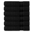 COTTON CRAFT Ultra Soft Hand Towels - 6 Pack 100% Ringspun Cotton Towel Set