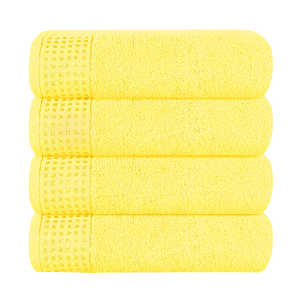 GLAMBURG 100% Cotton 2 Pack Oversized Bath Towel Set 28x55 Inches, Ultra Soft Highly Absorbant Compact Quickdry & Lightweight Large Bath Towels, Ideal for Gym Travel Camp Pool - Black