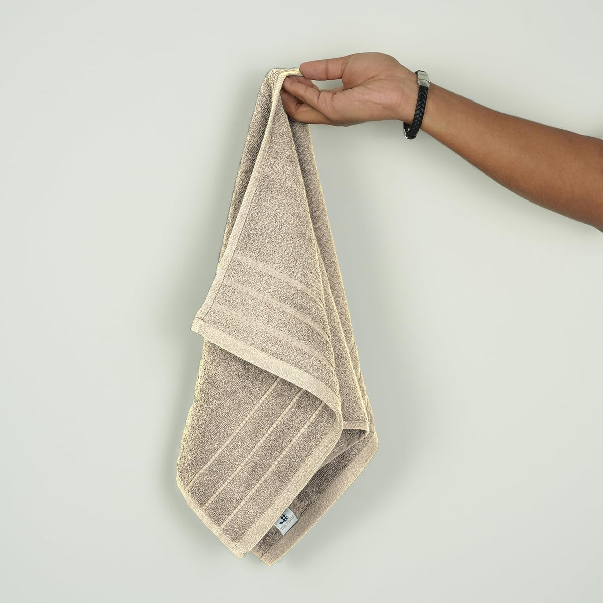 Tens Towels 6 Piece Hand Towels Set 16 x 28 Inches, Beige