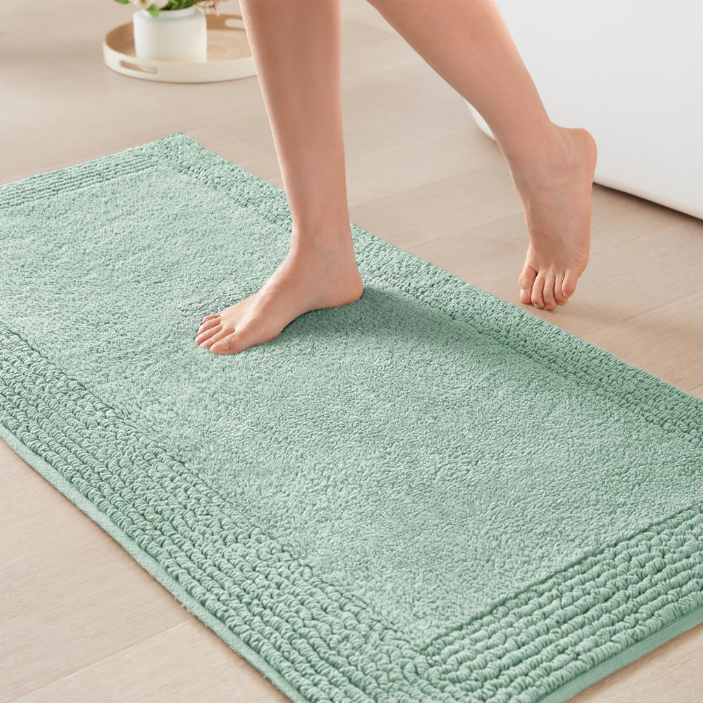 Madison Park Splendor Reversible 100% Cotton Bath Rug, 24 x 36, White