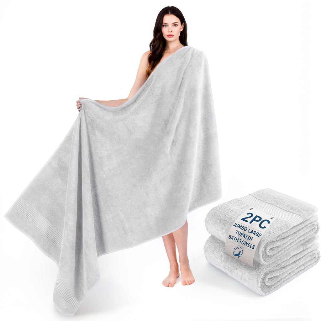 Cotton Paradise 100% Cotton Turkish Towel Set, Soft Absorbent Quick Dry, 6 Piece Towel Set, Beige